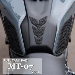 2021 Motorfiets Antislip Side Brandstoftank Stickers Waterdicht Pad Rubber Sticker Voor Yamaha MT07 MT-07 Mt 07