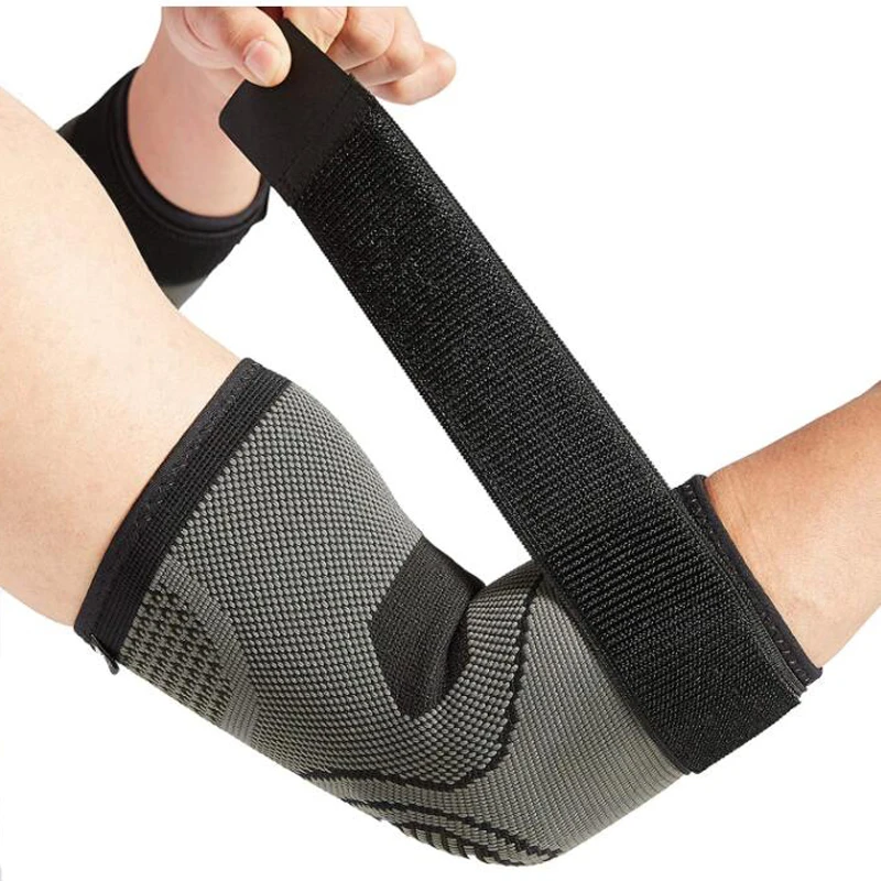 

Sports Elbow Brace with Strap Compression Sleeve Arm Support for Tendonitis Arthritis Golf Elbow Tennis Elbow Injury Recovery