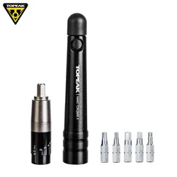 Topeak TT2575 / TT2576 Bicycle Torq Socket Tool Kit Mini Allen Bit Road Bike Adjustable Torque Wrench   MTB Screwdriver Tool Set