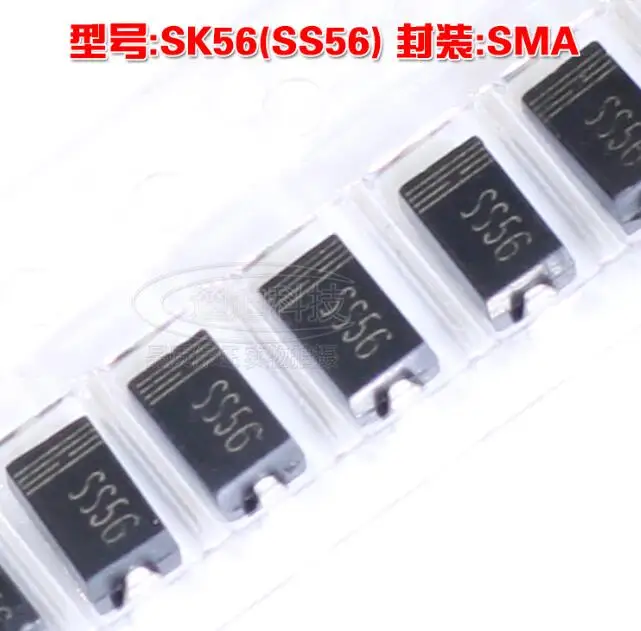 

100 шт./лот SS56 SR560 DO-214AA 60V 5A SMA SMD IC