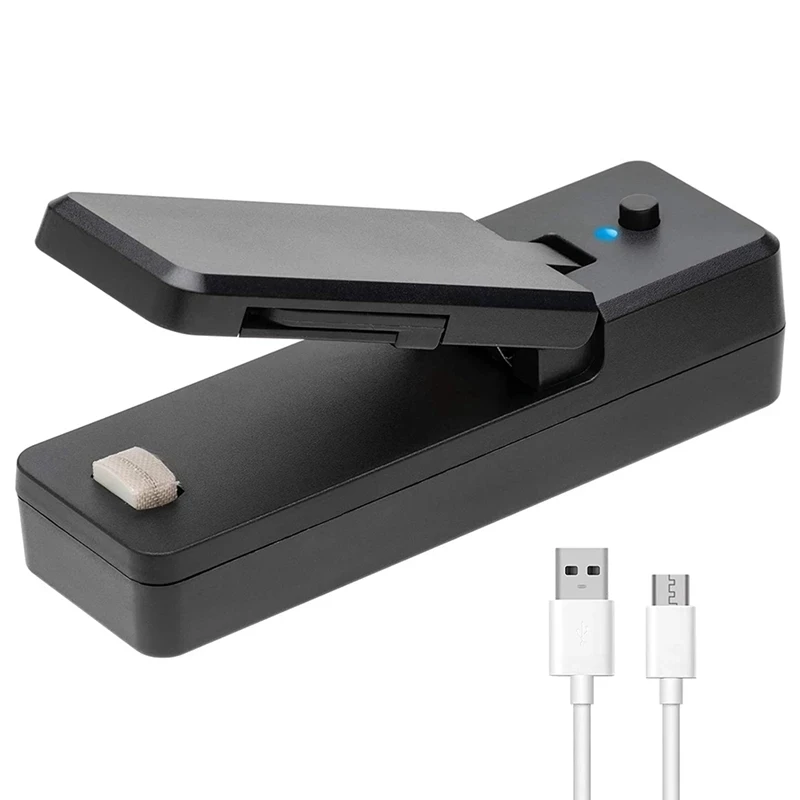 2 في 1 المحمولة ختم قابلة للشحن حقيبة صغيرة محمولة seفار فراغ الختم والقاطع لتخزين حقيبة بلاستيكية الغذاء