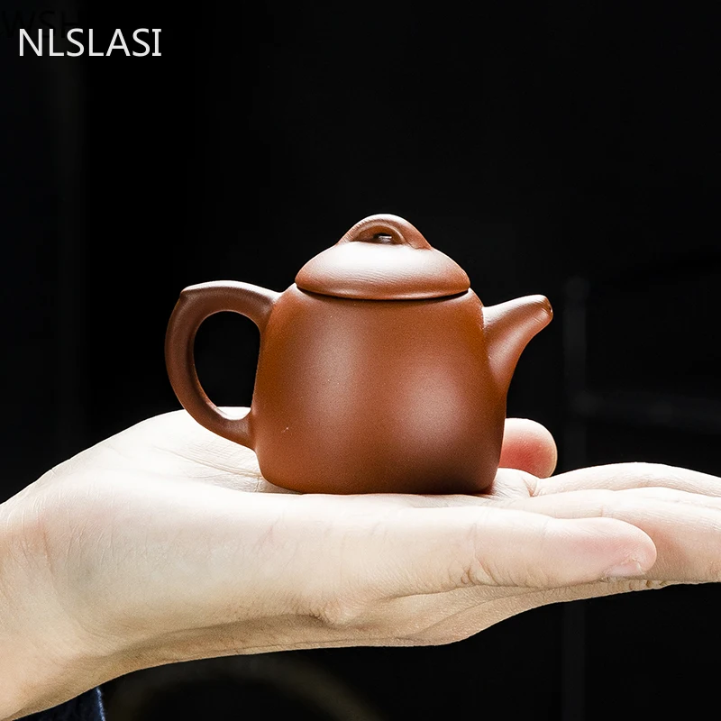 1 PCS Yixing Mini Purple Clay Tea pet Fingertip Pot Small tea Figurine Ornament Boutique oolong Tea Accessories home decoration