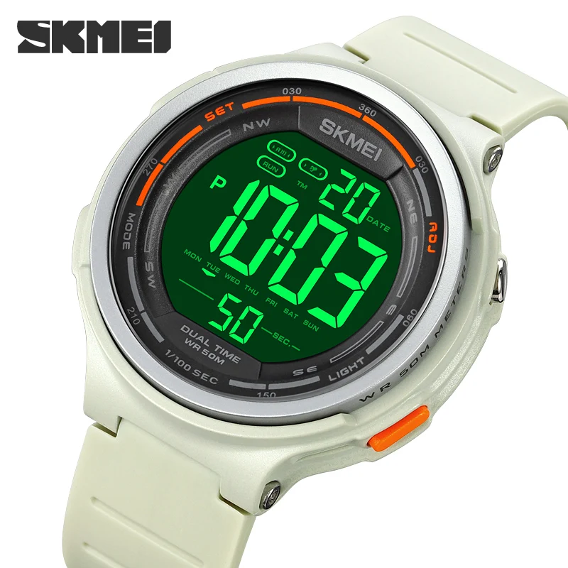 SKMEI 1841 Electronic Watch Men Sport Digital Movement Watch LED Light Waterproof 2Time Stopwatch Alarm Clock Relojio Masculino