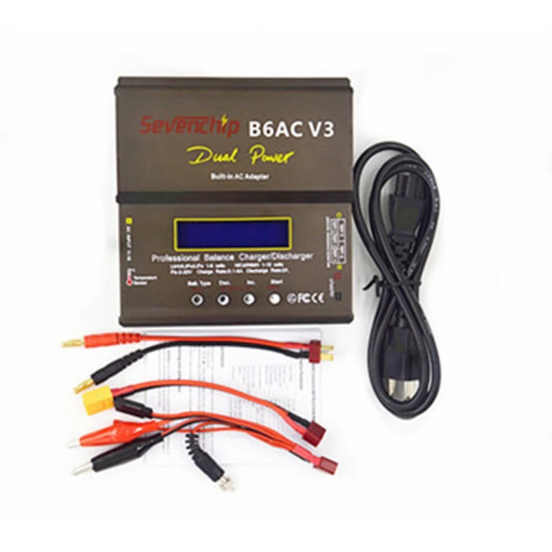 2020 New 80W imax B6AC V3 Smart Digital Balance Charger For RC Helicopter Re-peak NiMH NiCD LiHV NiCd PB Li-ion Battery Charger