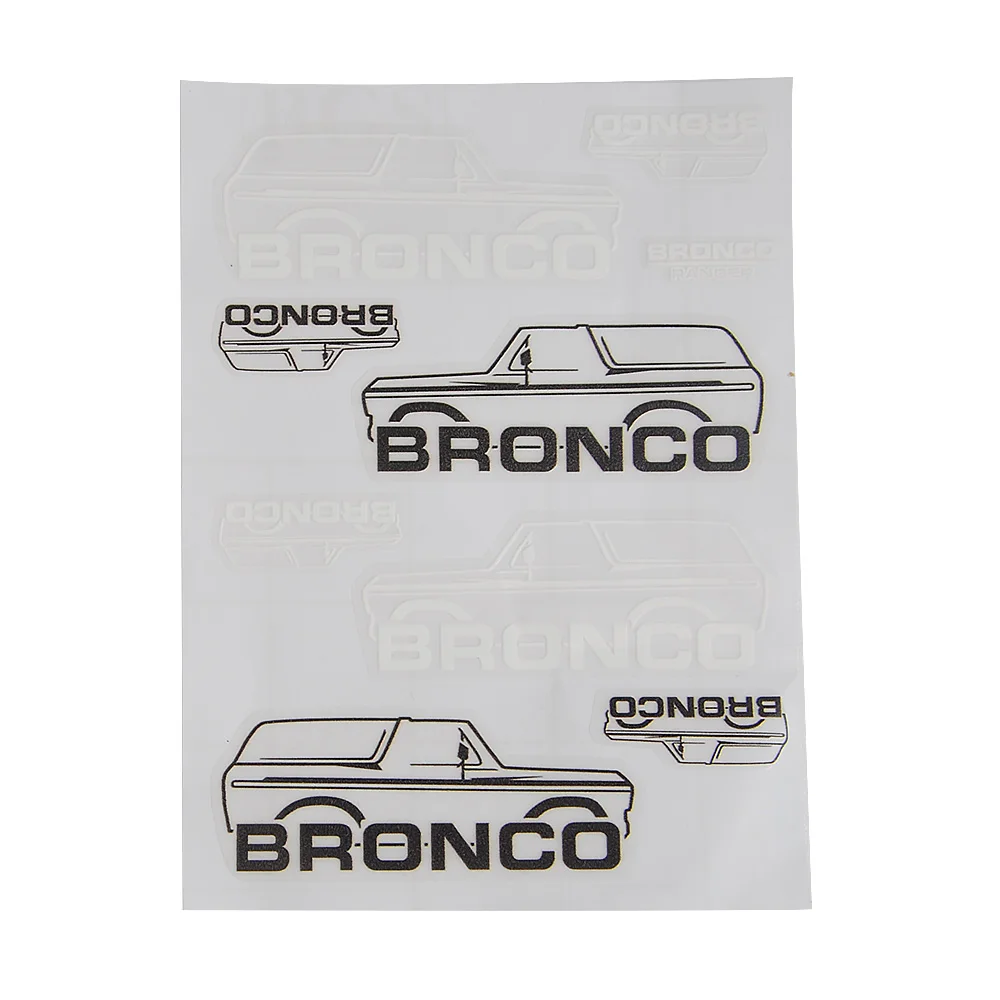 

AXSPEED 1/10 RC Crawler Car Sticker Logo Label Decal for TRX-4 TRX4 Defender Bronco Ranger DIY Decoration Parts