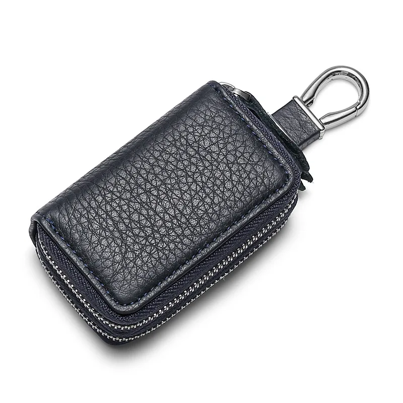 2021 New Leather Car Key Case, Foreign Trade Source Layer Cowhide Double Layer General Car Key Case