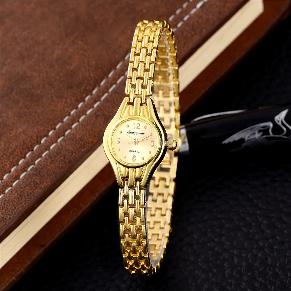 Orologi da donna piccoli semplici ed eleganti Orologi da polso in oro di marca di lusso per donna Orologi al quarzo da donna per ragazze montre femme