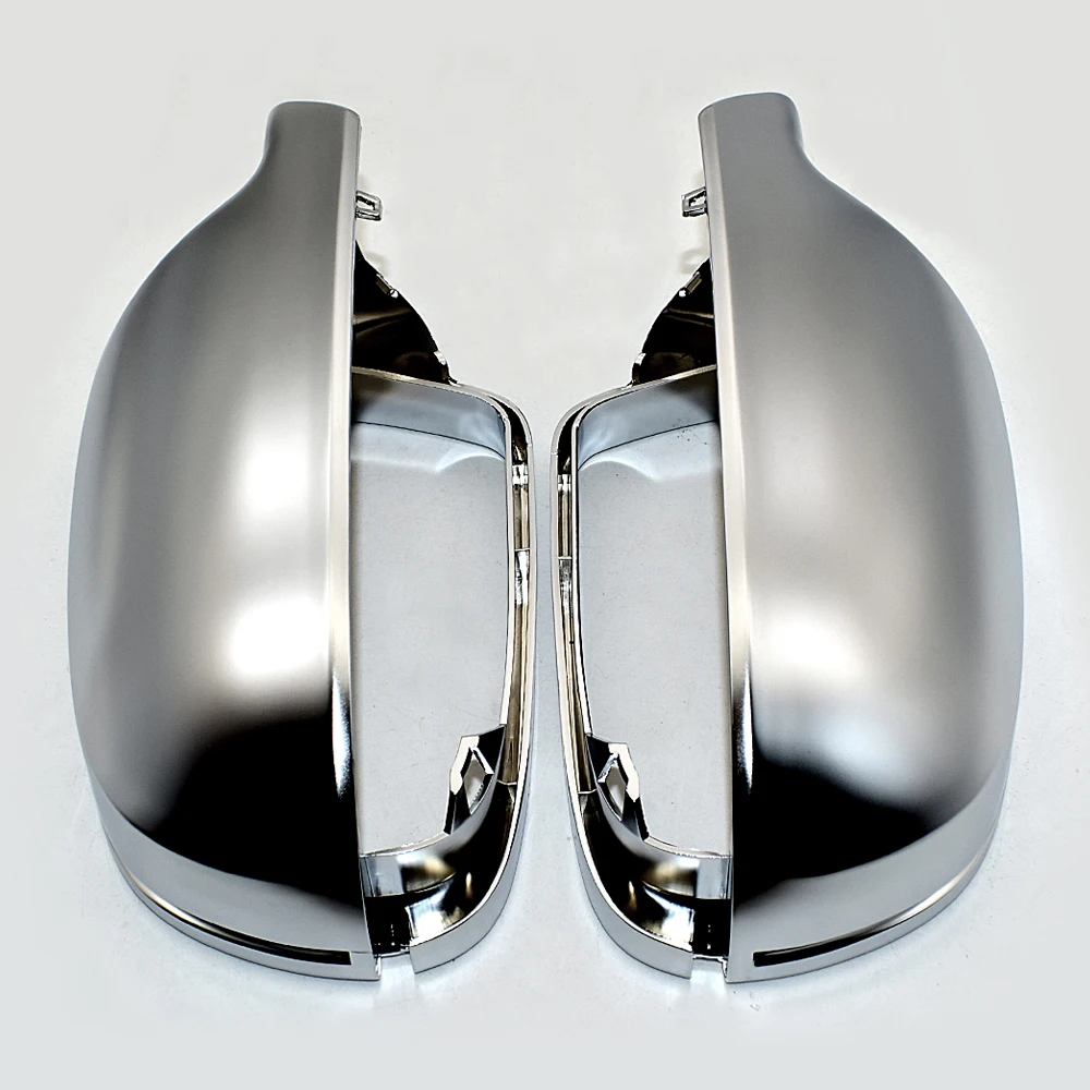 Matt Chrome Mirror Cover Rearview Side Mirror Cap S Line For Audi A3 A4 A5 B8.5 B8K 2011-2016 8F0857527B 8F0857528B