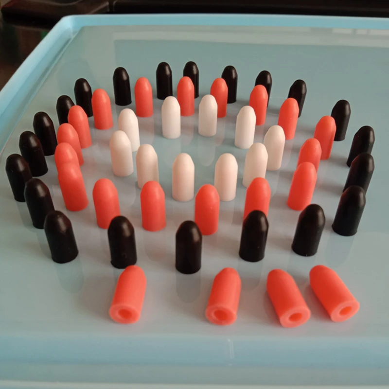 Syringe Tips Silicone Rubber Needle Seal Caps Injection Dispensing Sealing 3mm Sealing Caps Plug gasket silicone caps