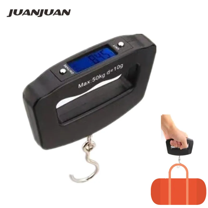 50kg/10g Electronic Digital Scales Luggage Scale Portable Suitcase Travel Weighs With Backlight Travel Hanging Scales