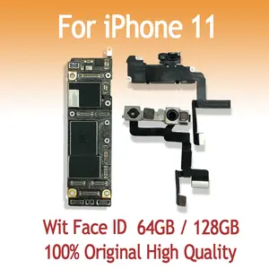 Bilashmart 64GB 128GB 256GB Original Motherboard iPhone 11 With Face ID iOS System Logic Board Mainboard Free iCloud