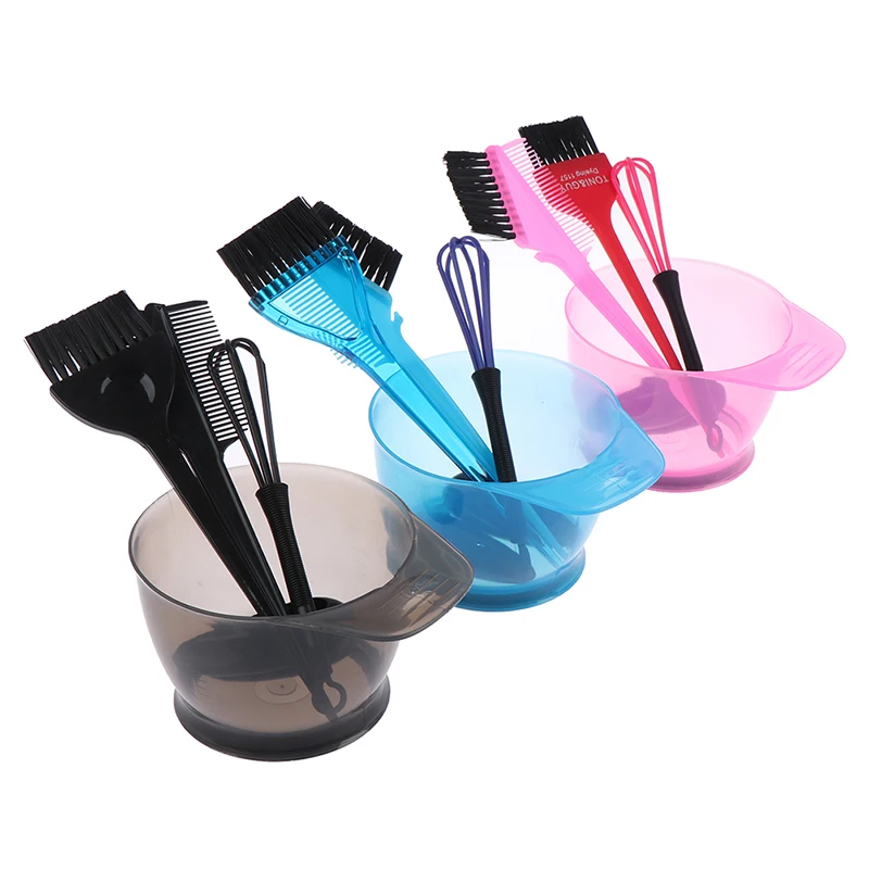 1 Set Hair Dye Color Mixer Hairstyle Hairdressing Styling Accessorie Brush Bowl Set With Ear Caps Dye