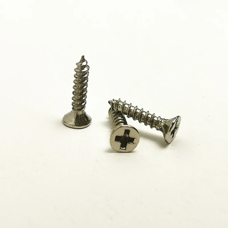 100Pcs 2X5Mm 2X6Mm 2X8Mm 2X10Mm Kepala Countersunk/Kepala Datar Sekrup Swa-tapping Kepala Philips Engsel Pas Sekrup Swa-tapping Furni