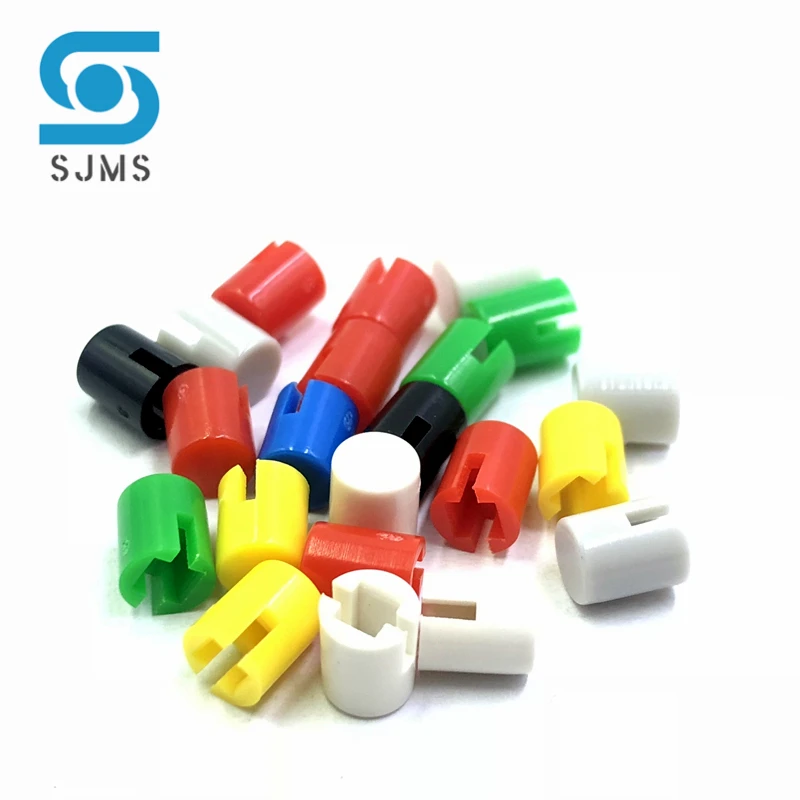 100PCS A30 4.6*5.5MM Push Button Switch Key Cap Square Inner Diameter 2.4*2.4mm Fit for 6*6*7.3 mm Touch Switch