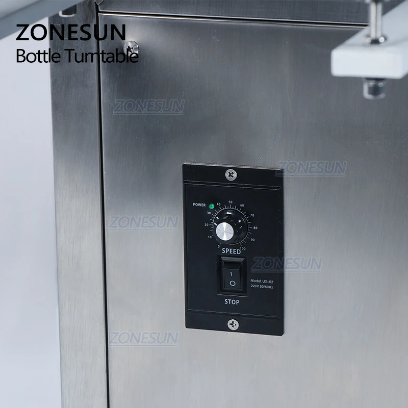 Zonesun ZS-LP600Z Tafelblad Automatische Ronde Rotary Plastic Glazen Fles Unscrambler Sorteren Draaitafel Jar Regelen Machine