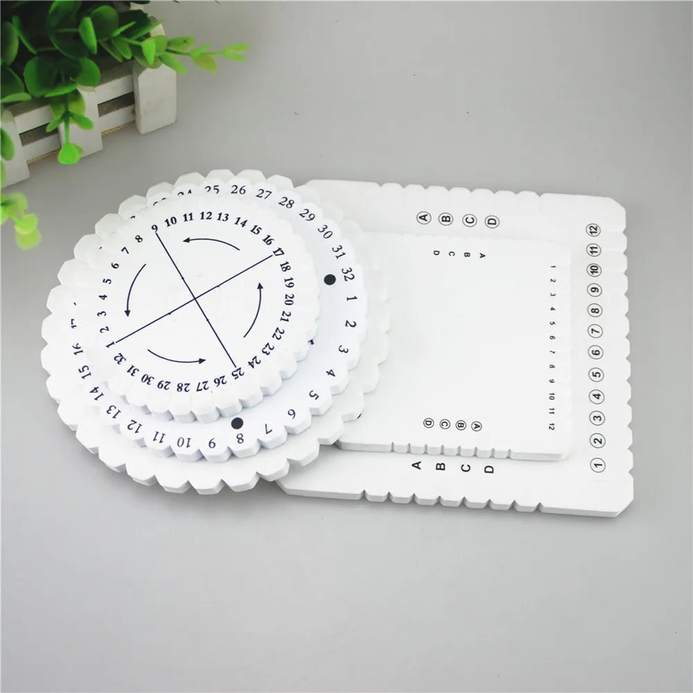 Round Square Plate Jade Macrame Kumihimo Disc Braided Cord String Bracelet Handmade Schijf Disk DIY Materials Tools ds5-P