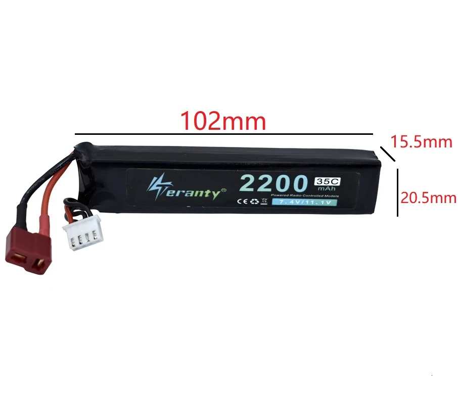 Upgrade 2200mAh 35C Water Guns 1Pcs 11.1V Lipo Battery 3S for AKKU Mini Airsoft BB Air Pistol Electric Toys Guns RC Parts