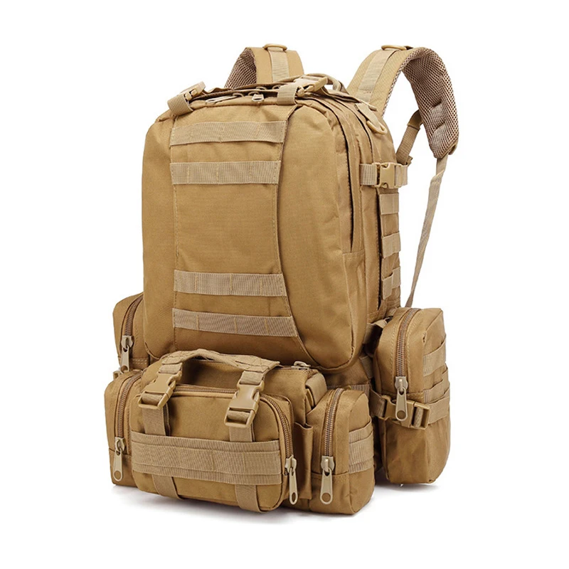 50L Tactical Backpack Hunting Camping Multifunctional Daypack Molle Assault Palette Waterproof Army Fan Leisure Sports Backpack