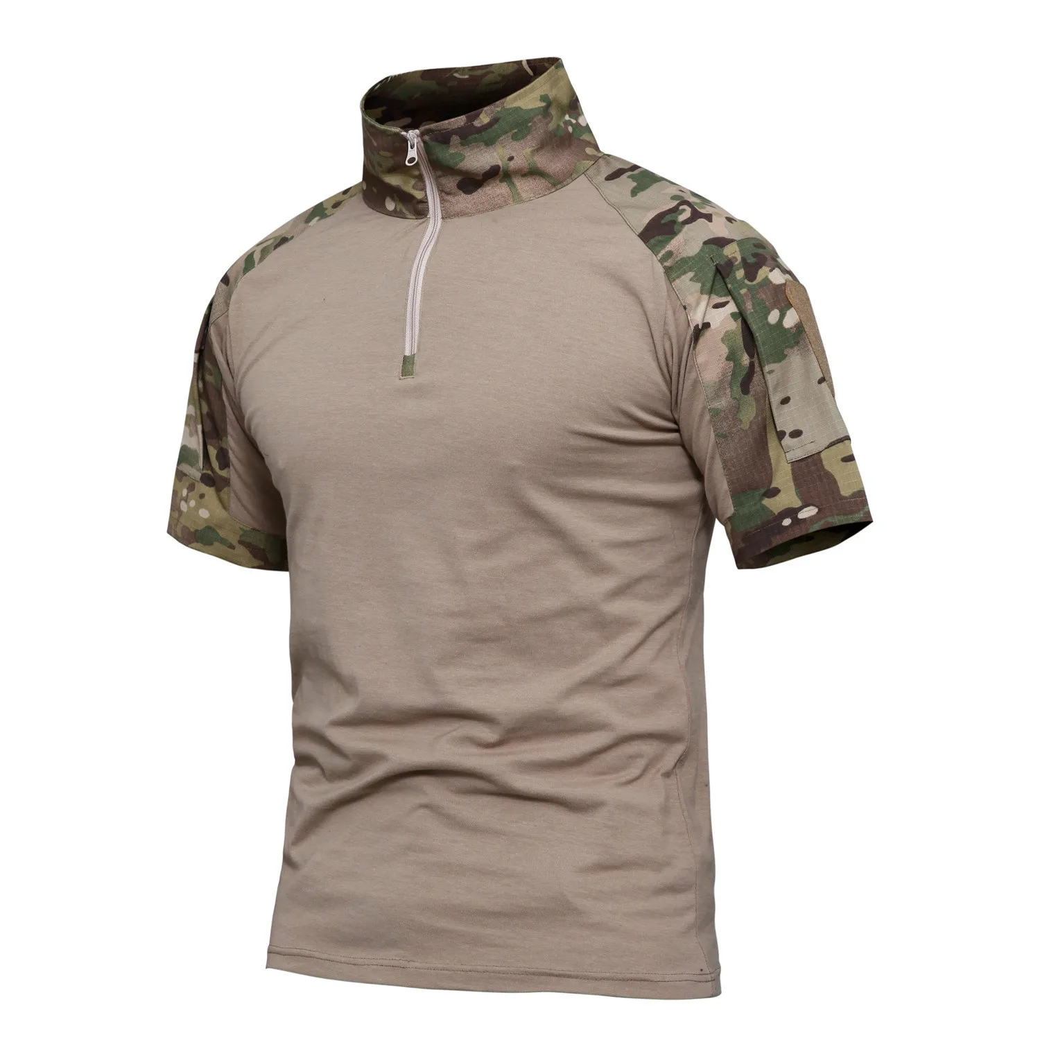 

Military Mens Camouflage Frog Suit Short Sleeve Brand Cotton Fat Slim Casual Tactical T Shirt Men Training Shirts S-4XL