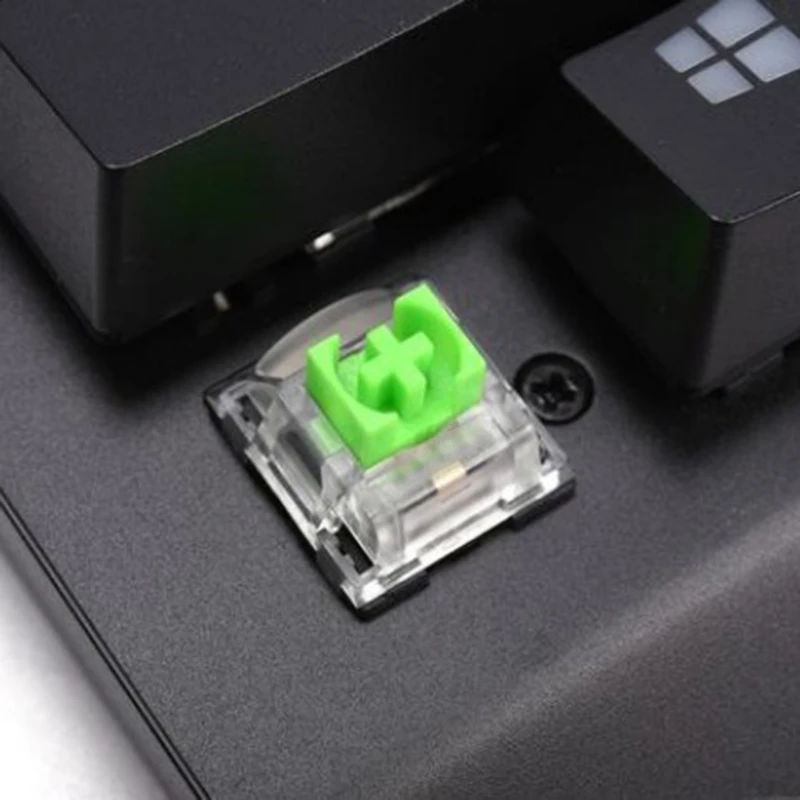 4 buah sakelar SMD RGB hijau 3 pin, sakelar Keyboard mekanis untuk Gaming V3 sakelar Cherry MX Gateron