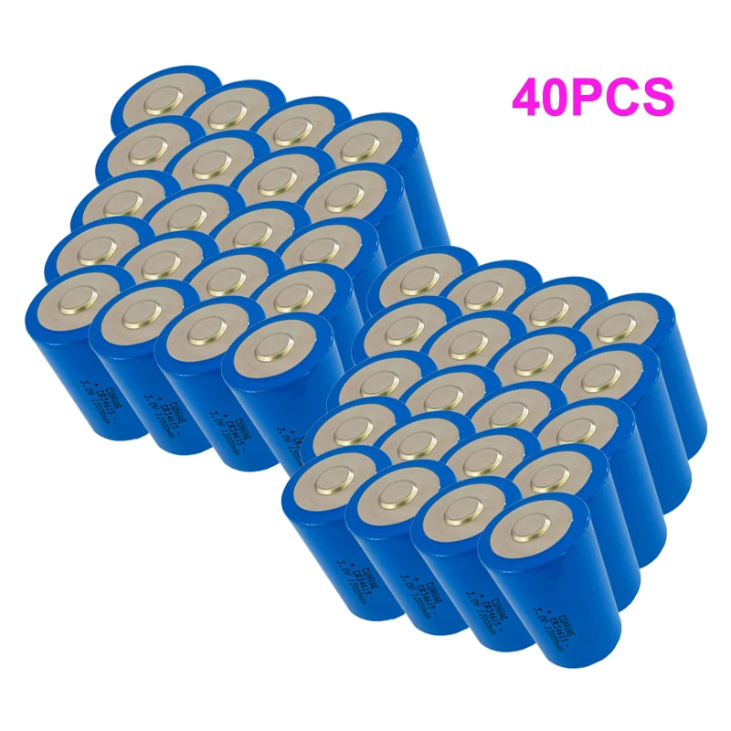 40PCS CR34615 34615 lithium battery 3.0V 12000mah Type D capacity lithium batteria Instrument Water meter Li-ion batteries