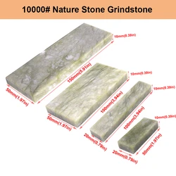 Natureza Jade Sharpening Stone, Whetstone, moagem fina, polimento, apontador de facas de cozinha, ferramenta de afiação, 4 tipos, 10000 # Grit, 1Pc
