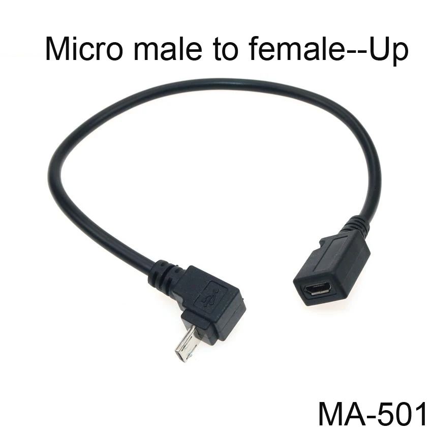 Micro HDMI-compatible Cable 90 Degree Right Angled Micro Male To HD Female Adapter Convertor UP / Down to HD Extension Cable