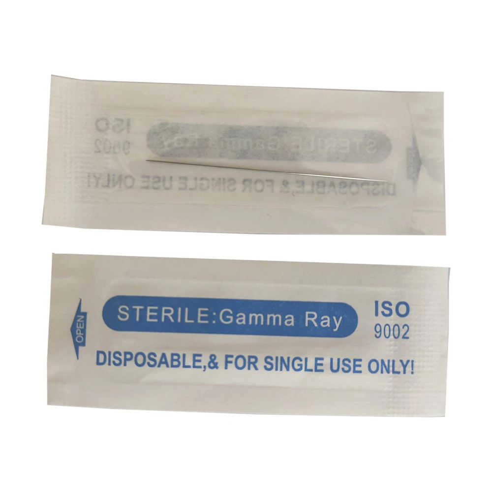 R1 Tattoo Needles 0.08MM Pinpoint Agujas Naalden Permanent Makeup Machine Needle Sterilized Disposable Length 50MM thickness0.35