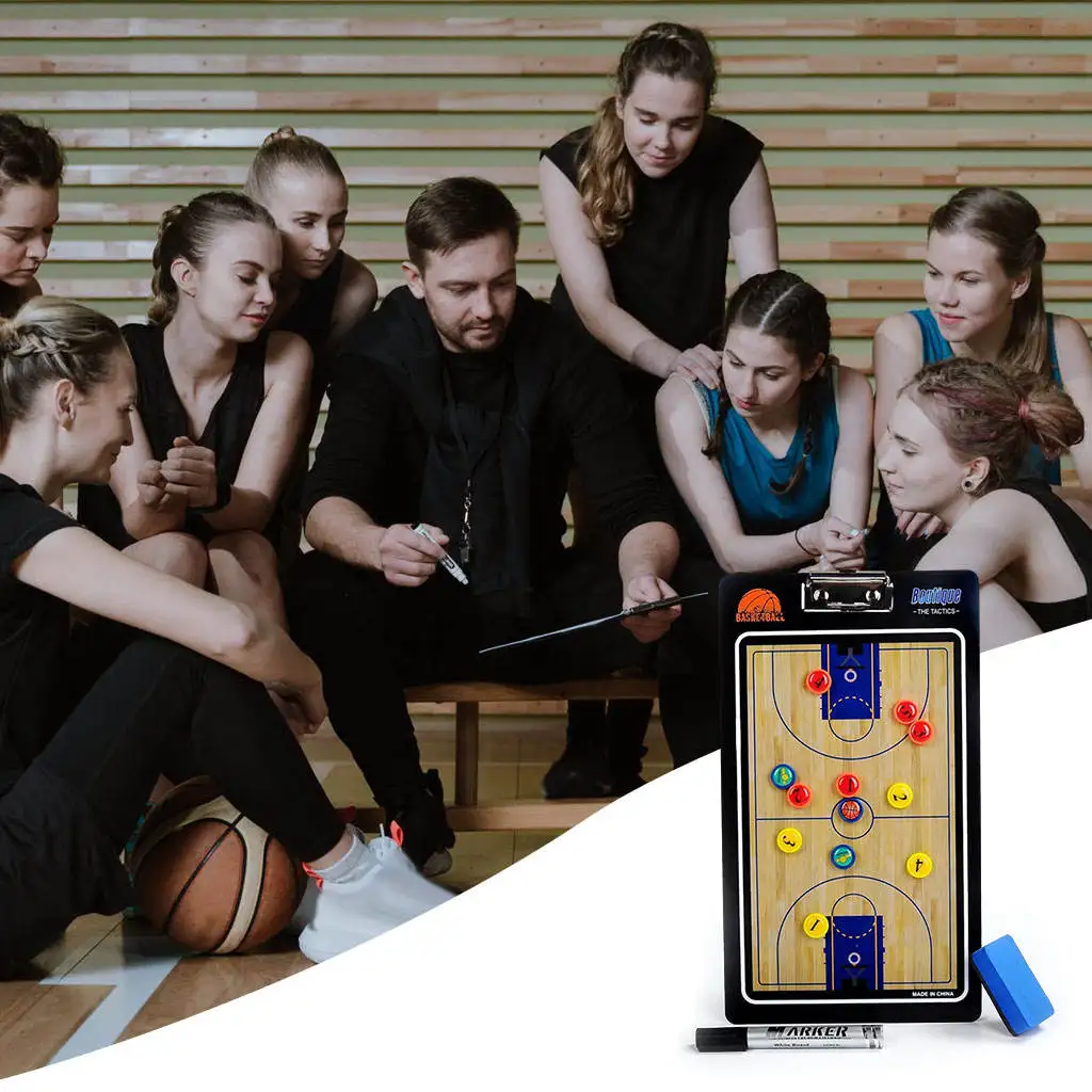 Portable Basketball  coaches  Board Foldable  Tactic Training Clipboard