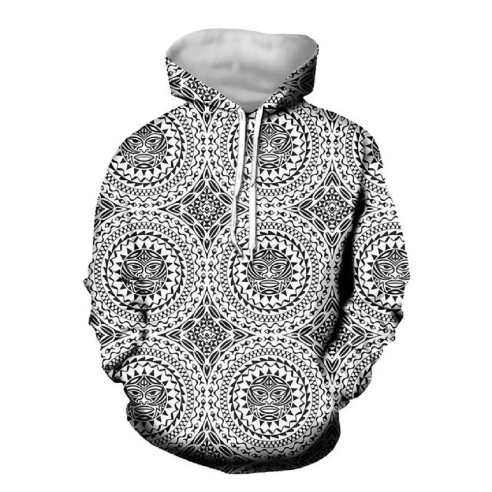 French Polynesian Fashion Streetwear 3D Hoodie Custom Hoodie Printing Oversized Mens Sweatshirts With Pocket Tahiti Hawaii Hot