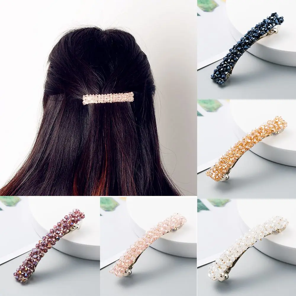 

1PC Elegant Women Girls Hair Accessories Headwear Geometric Hair Clips Hairpins Crystal
