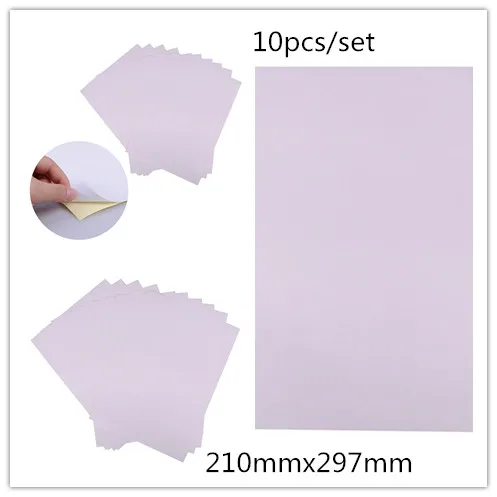 10pcs/set A4 matt printable white self adhesive sticker paper Iink for office 210mmx297mm