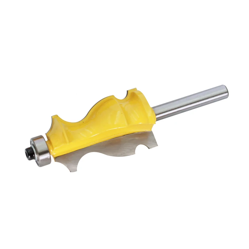 1PC 1/4 6mm Shank Architectural Cemented Carbide Molding Router Bit Trimming Wood Milling Cutter for Woodwork Cutter Power Tools