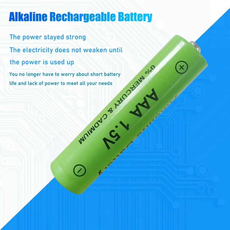 1-4PCS 100% nuova batteria AAA 2200mah 1.5V batteria ricaricabile alcalina AAA per batteria leggera giocattolo telecomandata