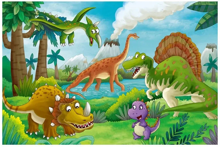 100 pçs dinossauro quebra-cabeça tyrannosaurus rex stegosaurus deltoid pterosaur brinquedo educativo das crianças para o menino 5-6-7 anos de idade