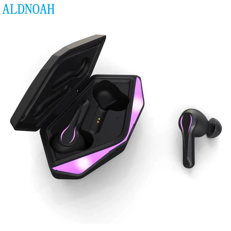 ALDNOAH  TWS Gaming Earbuds Wireless Bluetooth Headphones with Mic Bass Stereo Sound Earphones Gamer Positioning PUBG Headsets