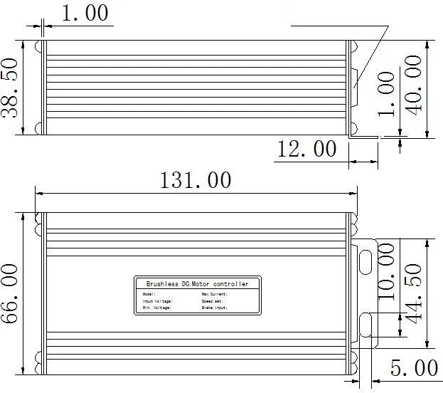 RisunMotor Ebike Controller 24V/36V/48V 500W 750W 25A bici elettrica Brushless DC Controller supporto funzione rigenerativa