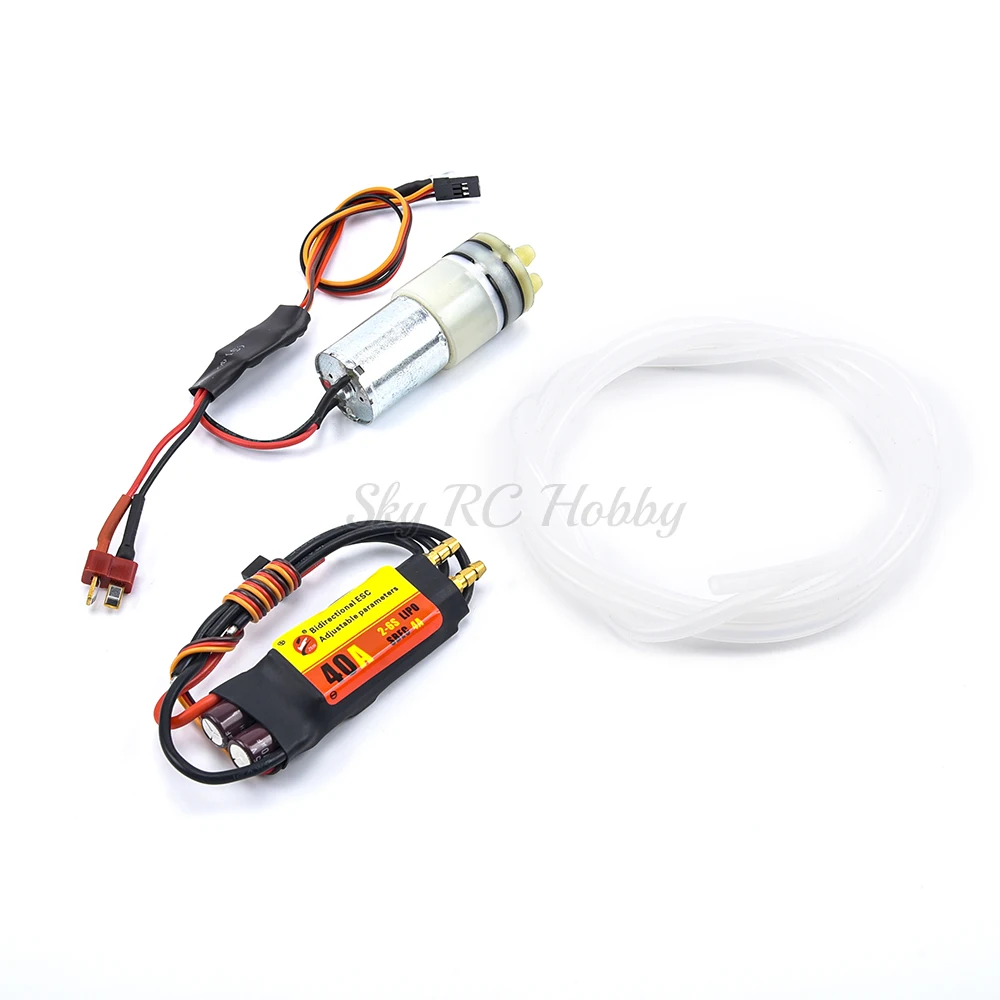 Programmable 40A 60A 80A 100A Bidirectional Water-cooled Brushless ESC / Water Pump for RC Plain Ship Car Underwater Propeller