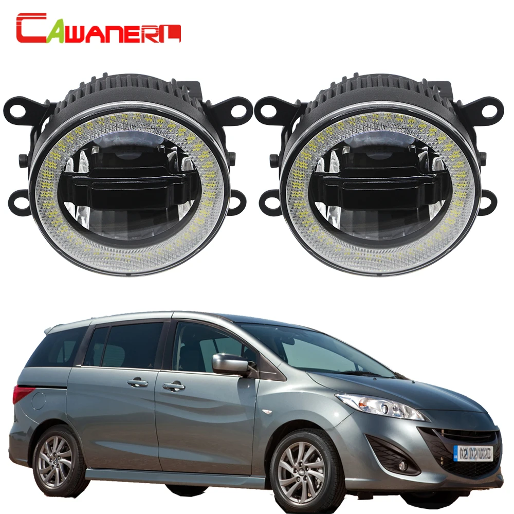 

Cawanerl For Mazda MPV II (LW) 1999-2006 Car LED Lens Fog Light Angel Eye Bulb DRL Daytime Running Lamp 12V High Bright