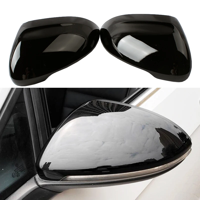 

Car Mirror Cover For VW Passat B8 Arteon 2015 2016 2017 2018 2019 Bright Black Rearview Mirror Cover Protection Cap Car Styling