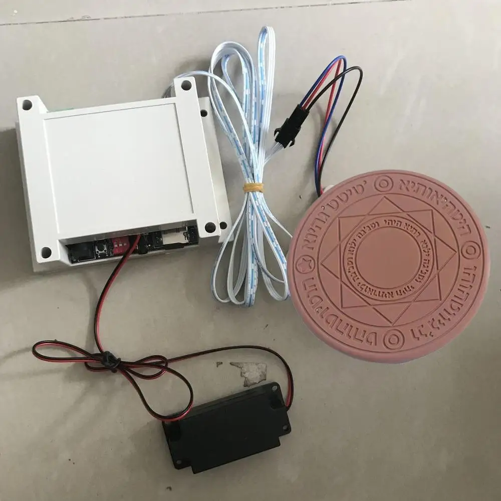 Magic Disc Prop Escape Room Real Life game use RFID card to trigger magic array be bright gradually until open takagism