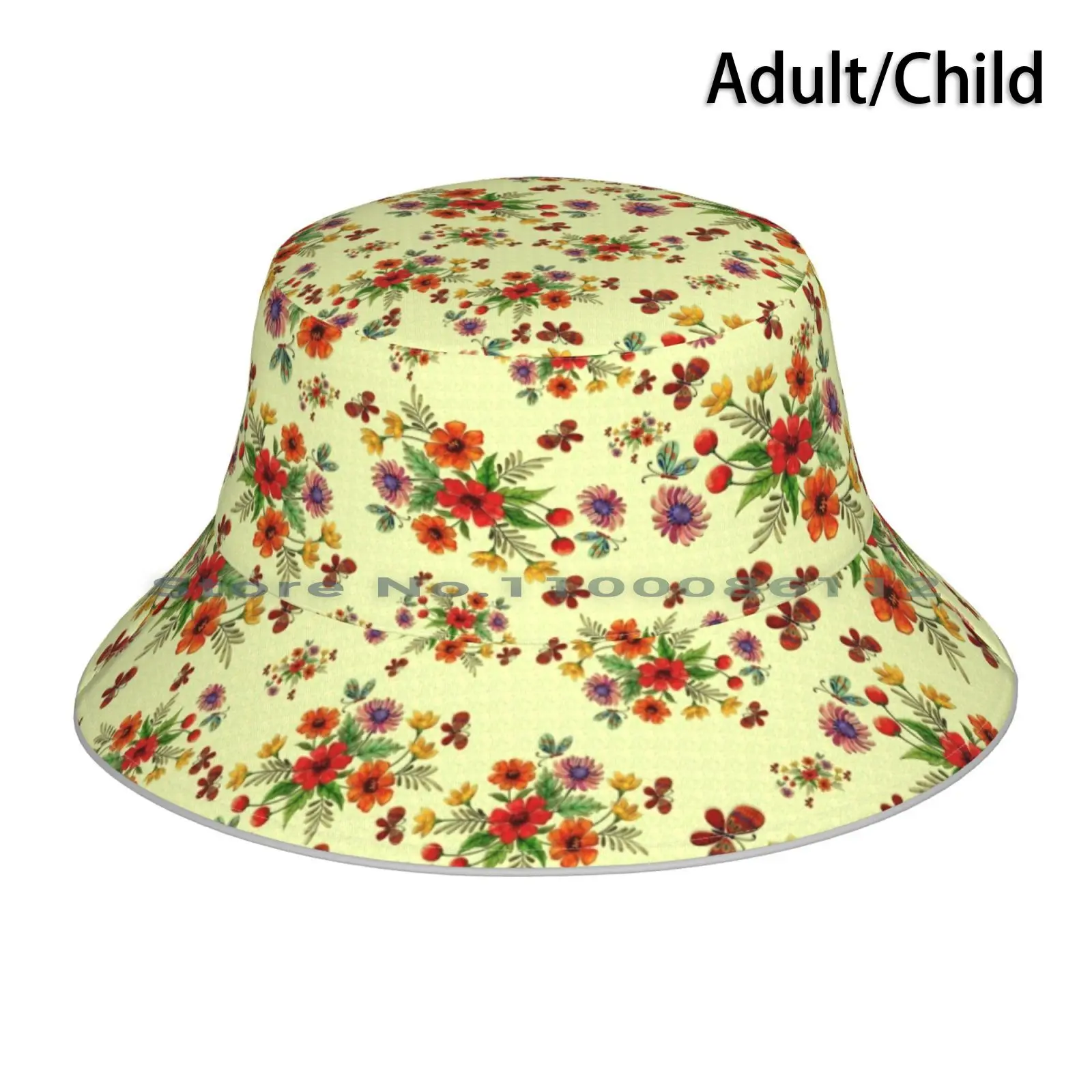 Beautiful Spring Dress , Nice Dress , Dress Attractive And Charming Bucket Hat Sun Cap Spring Texture Nature Summer Flower