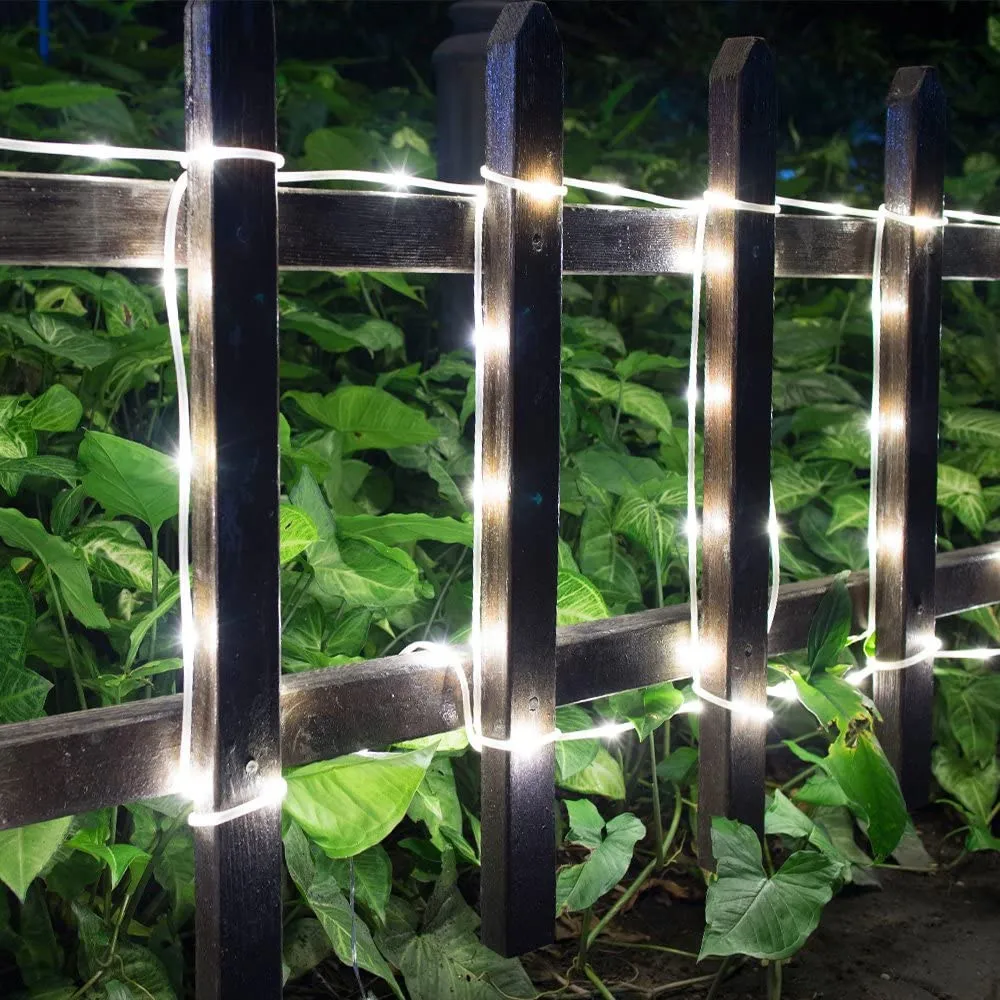 Luces de tubo de hadas para el hogar, decoración navideña con control remoto de 8 modos para boda, vacaciones y habitación, 5/10/15M