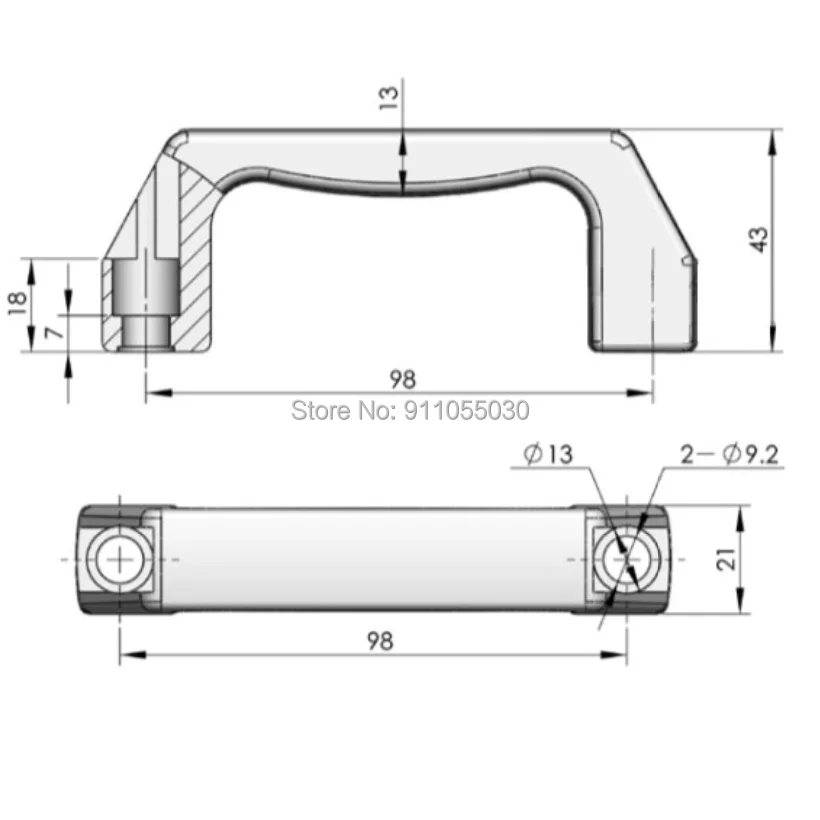 X-JINJIU Toolbox Power cabinets,GGD,MSN cabinets and other high and low voltage cabinets,Equipment Cabinet Door Handle