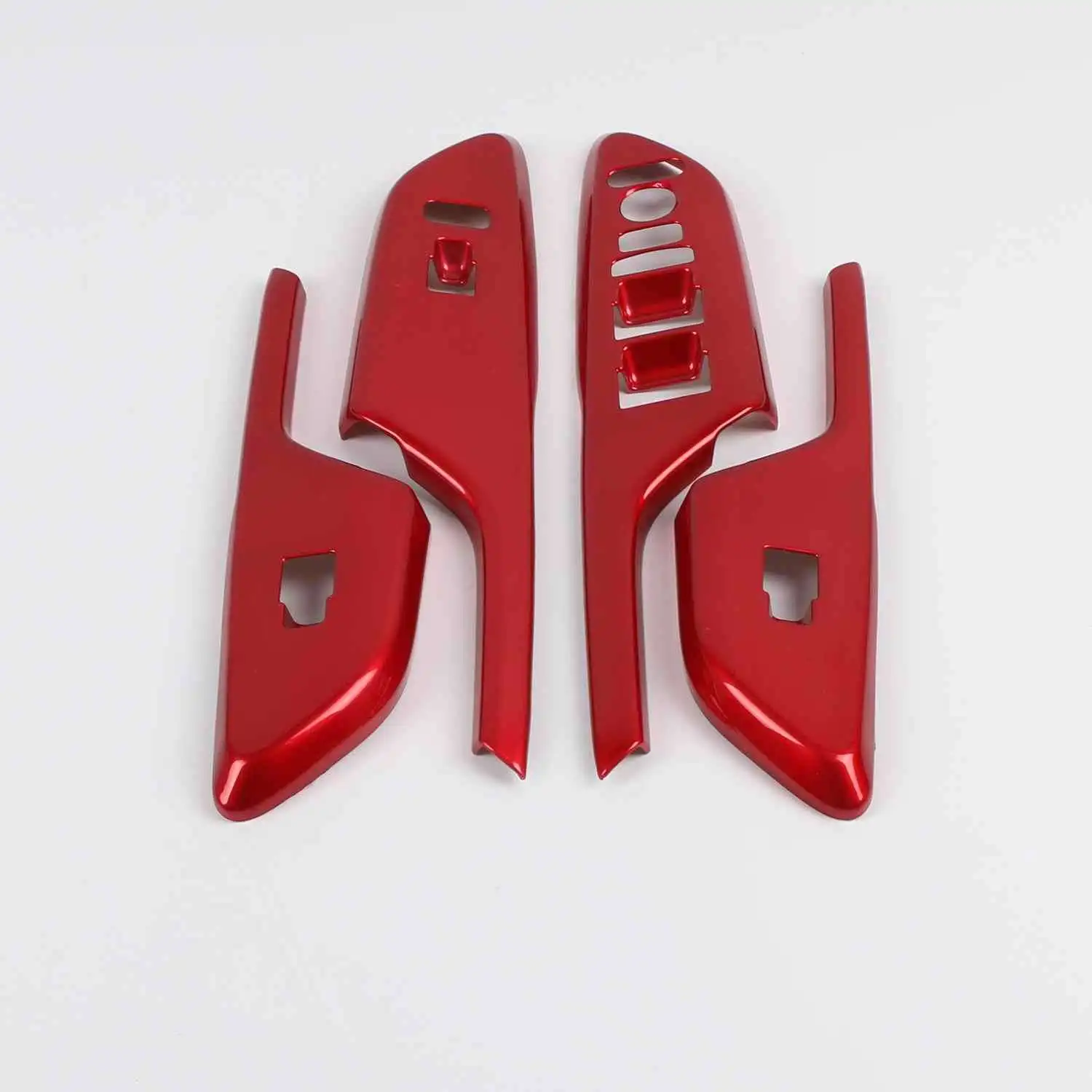 Per Honda Civic Sedan 10th Gen LHD 2016-2019 accessori per modanature interne Piano Red ABS Decroation Cover trim