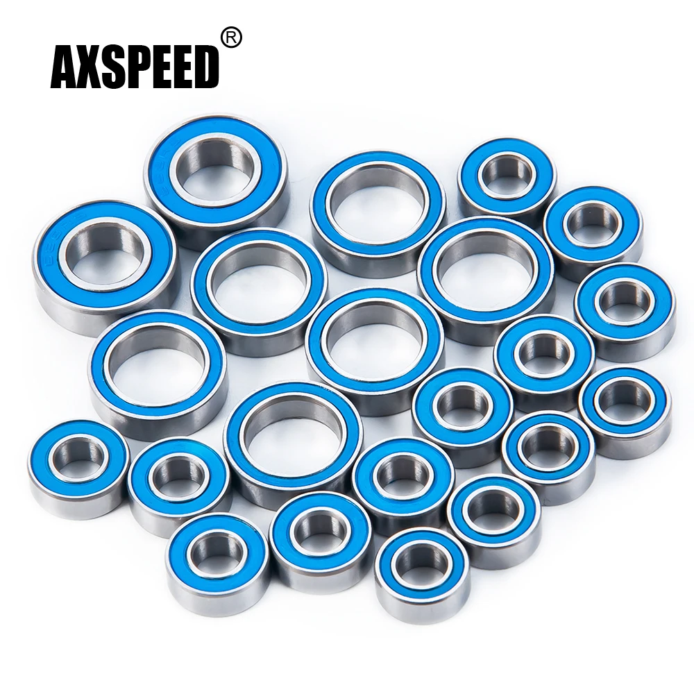 

Комплект подшипников AXSPEED Для осевой ступицы колеса, комплект уплотненных подшипников для Axial SCX10 90027 1/10, обновленные детали для радиоуправляемой модели гусеничного автомобиля, грузовика, 22 шт.
