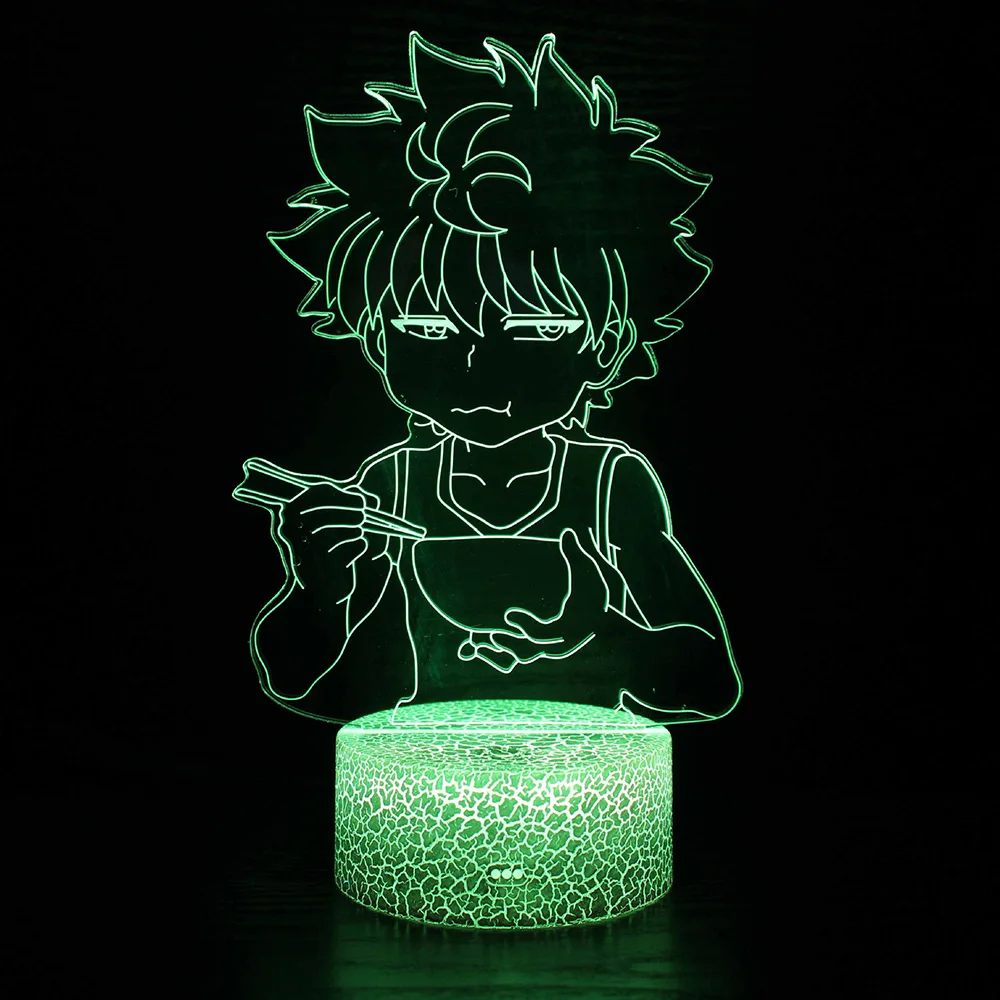 Personalized Gift Fairy Lights Bright Table Lamp 3D Night Light USB Sensor for Bedroom Led Three-dimensional Bathroom Anime Neon