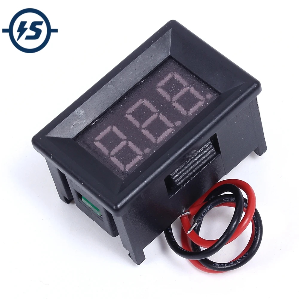 Sensore di temperatura Red Mini Termometro Elettronico Meter Detector LED Rosso Display Digitale NTC Metallo Impermeabile DC4-28V 0.36 Pollici