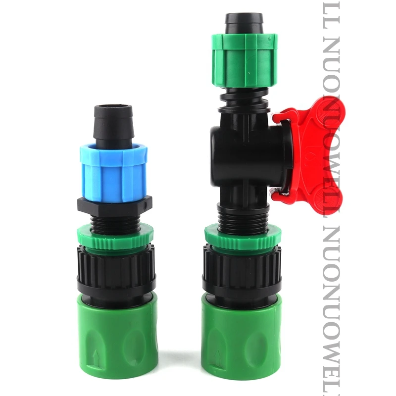 

2pcs 16mm Drip Tape Hose Connector Garden Quick Connector Garden Water Hose Adapter Connector Hose End Connector