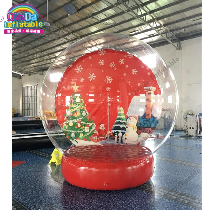 

3M Diameter Inflatable Snow Globe Photo Booth, Christmas Inflatable Snow Globe For Sale